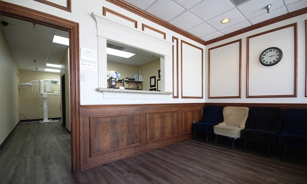 Welcoming reception desk